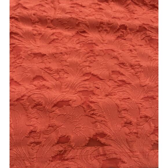 Lauren Conrad Flocked Ruffle Sleeveless Tank Top 3X Women's Shirt Spanish Coral - Picture 16 of 16